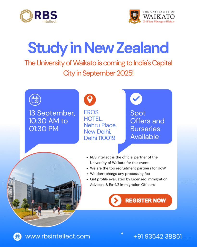 Study in New Zealand Fair 2025 | University of Waikato in Delhi