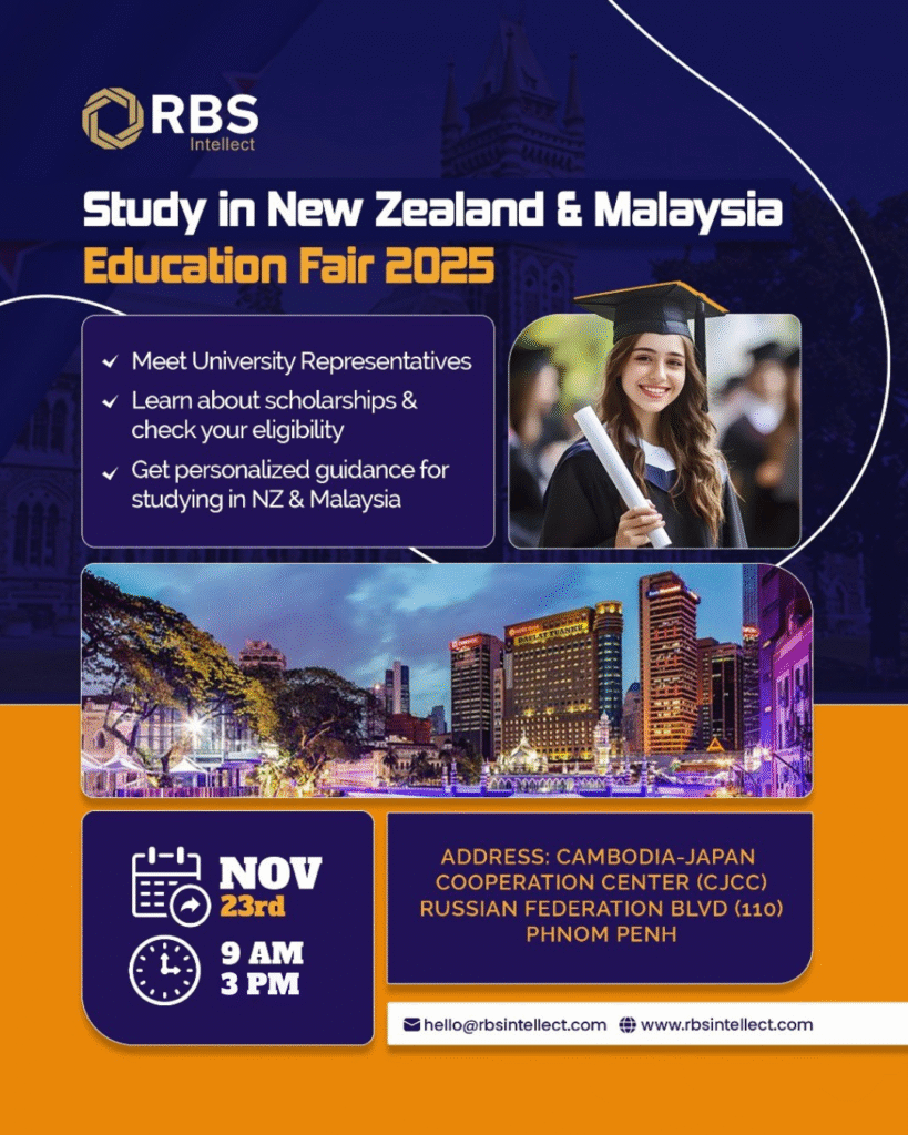 Study in New Zealand & Malaysia | Education Fair Cambodia | 23rd November