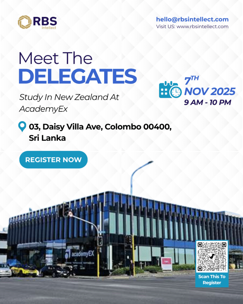 Study in New Zealand | academyEx Sri Lanka Visit – 7 Nov 2025
