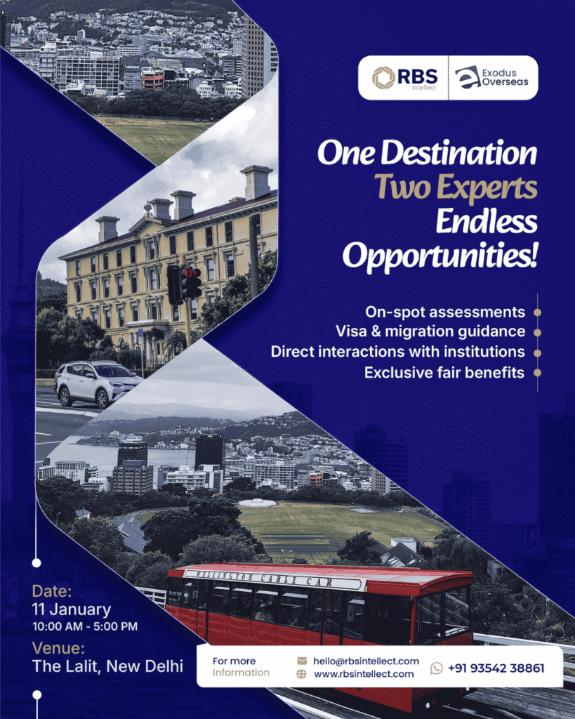 Study Abroad Fair in Delhi | RBS Intellect & Exodus Overseas