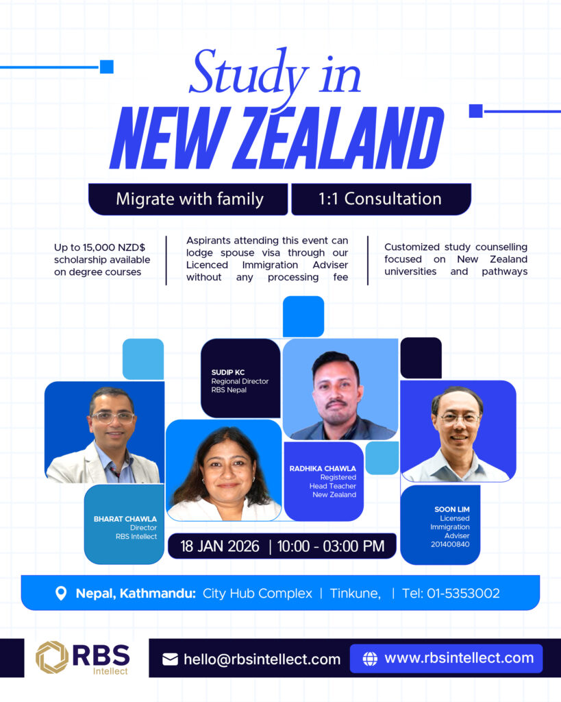 Study in New Zealand Fair Nepal | 18 January 2026