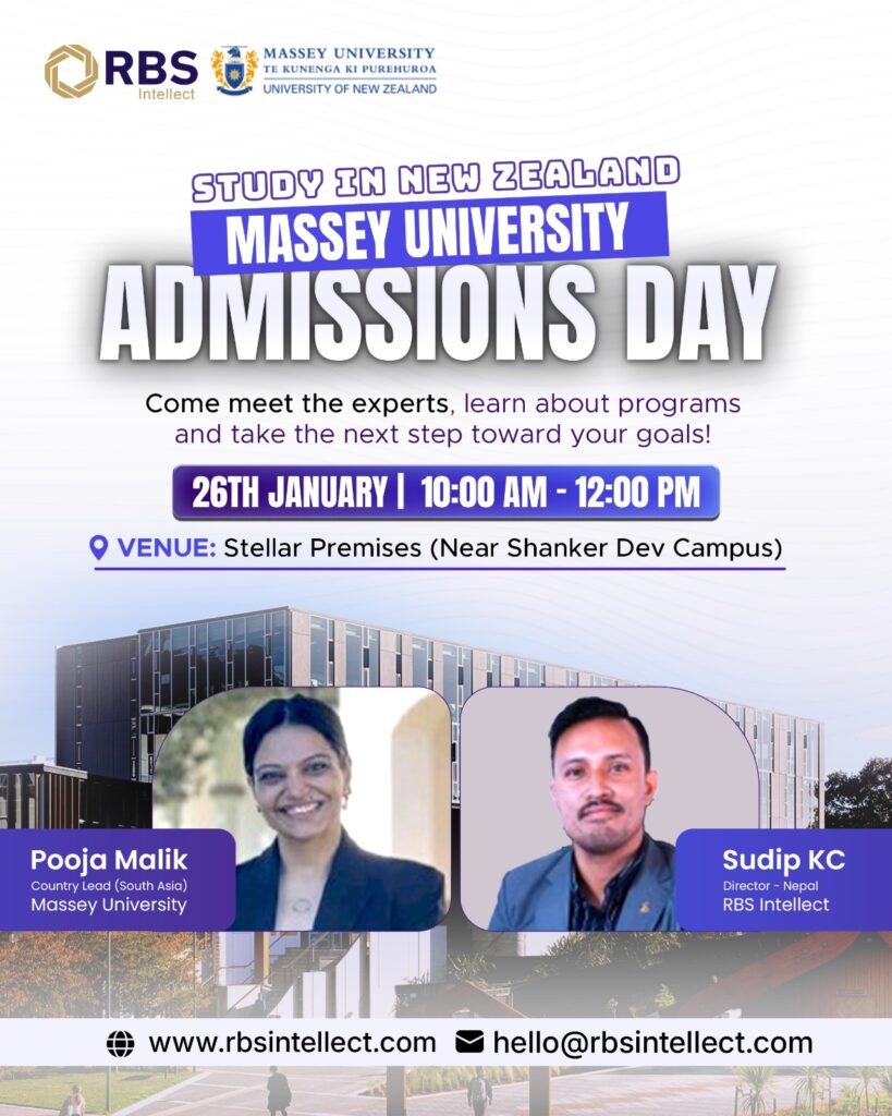 Study at Massey University, New Zealand | Admission Day