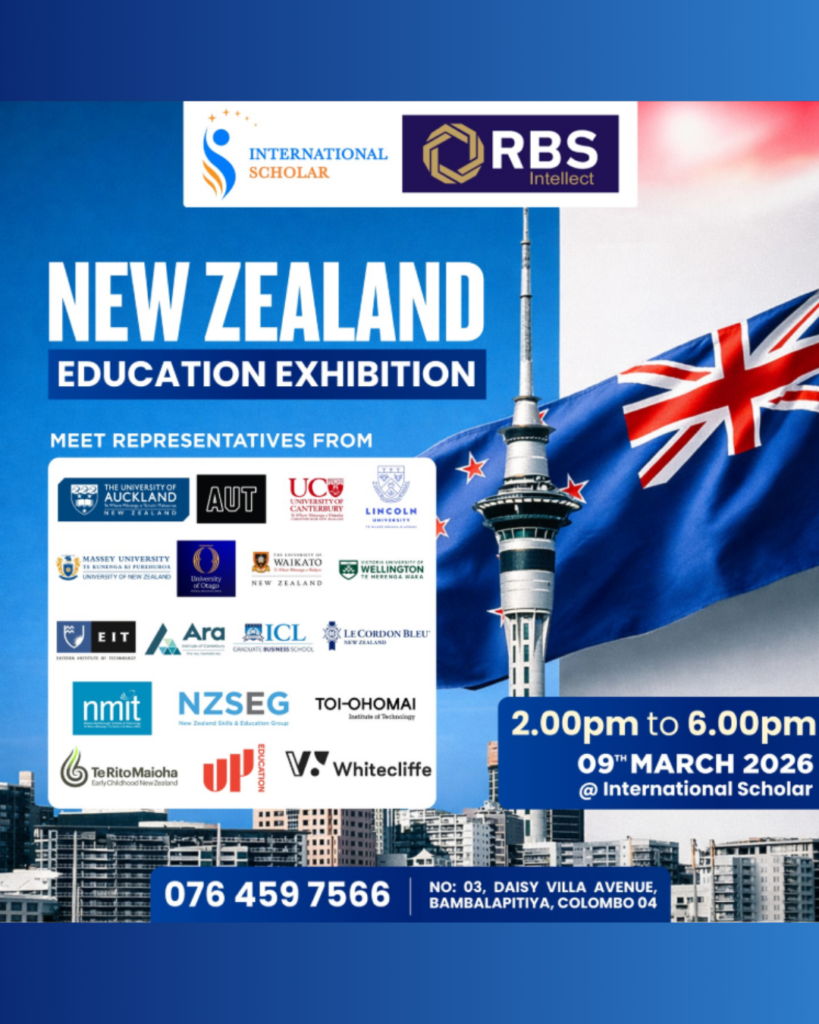Study in New Zealand Education Fair Sri Lanka | 9 March 2026