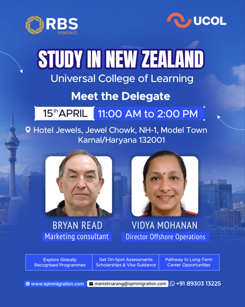 Study in New Zealand Fair – UCOL Karnal | Meet the Delegate 15 April